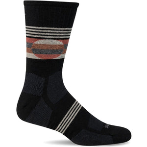 Sockwell Mens North Rim Crew Moderate Compression Crew Socks  -  Medium/Large / Black