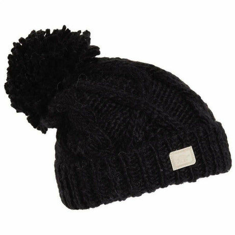 Turtle Fur Sugar Bowl Hand Knit Beanie  -  One Size Fits Most / Black