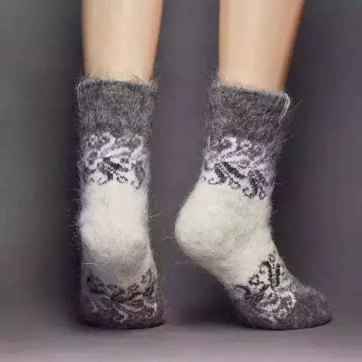 Siberia Spirit Frosted Swirls Crew Socks  -