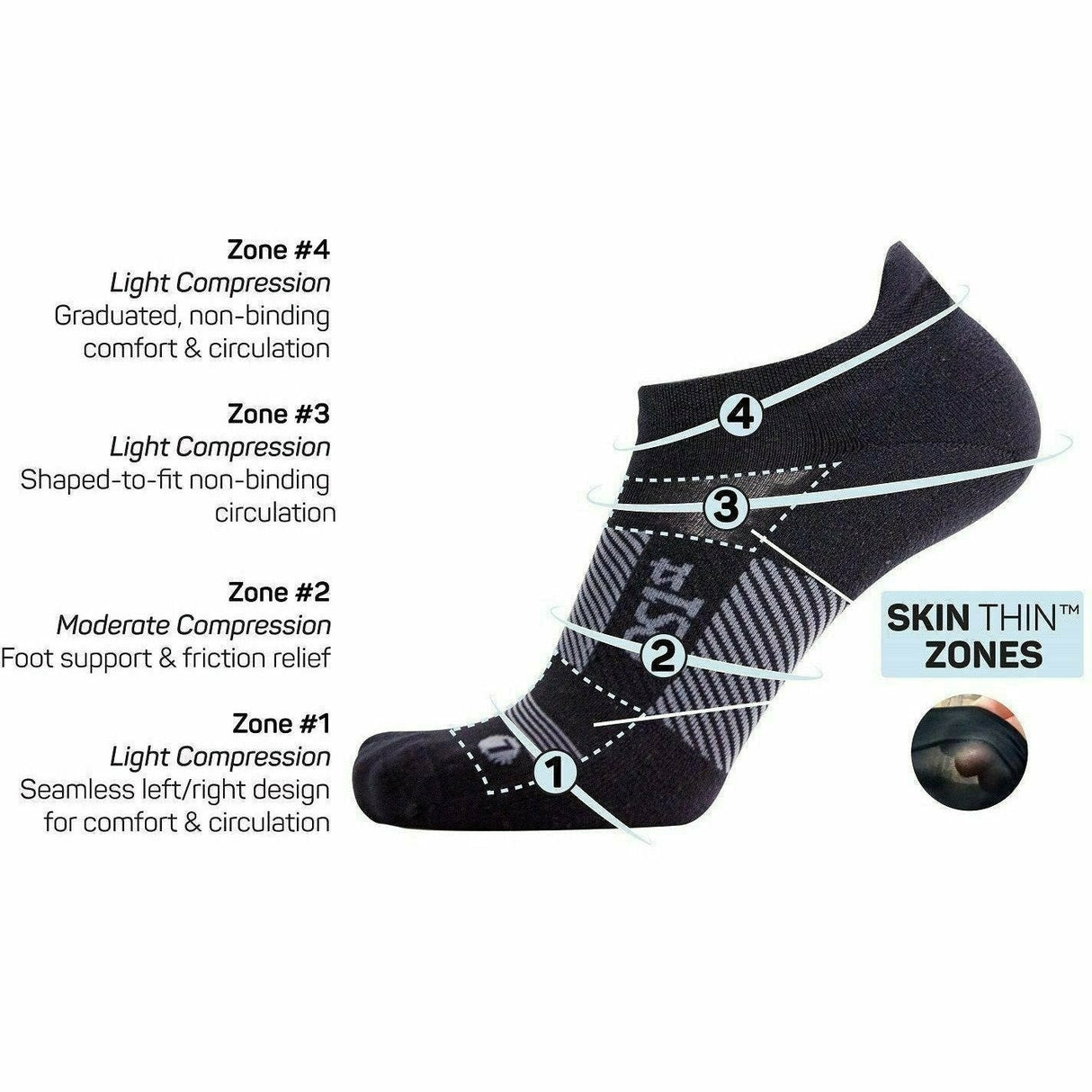OS1st Thin Air No Show Socks  -