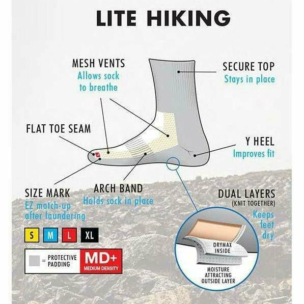Drymax Lite Hiking 1/4 Crew Socks  -