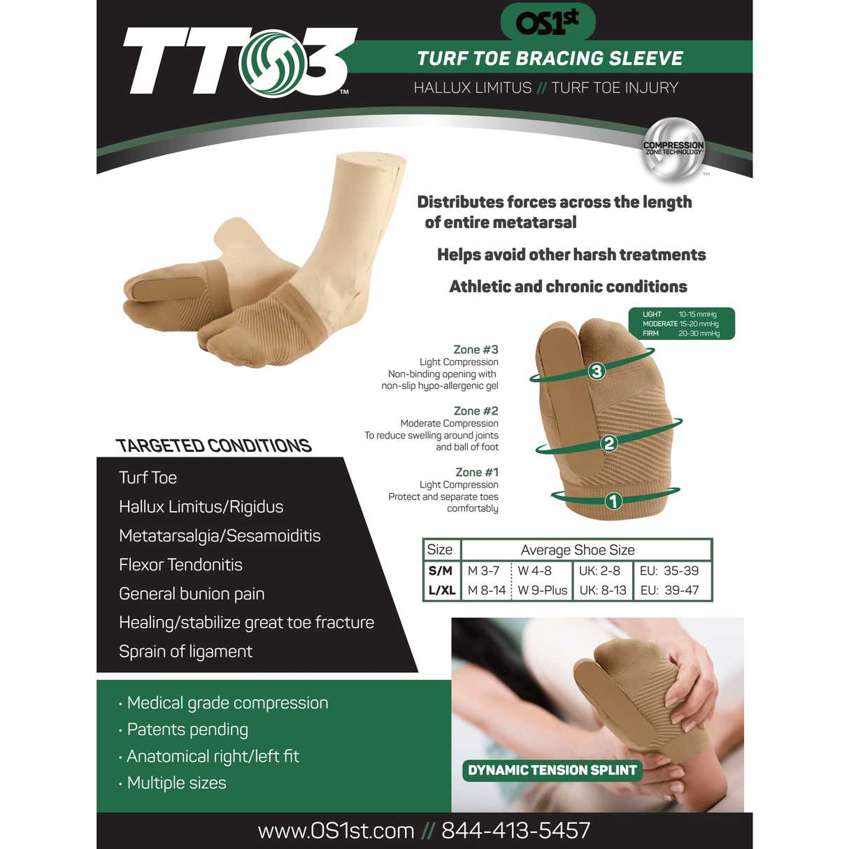 OS1st TT3 Turf Toe Brace  -