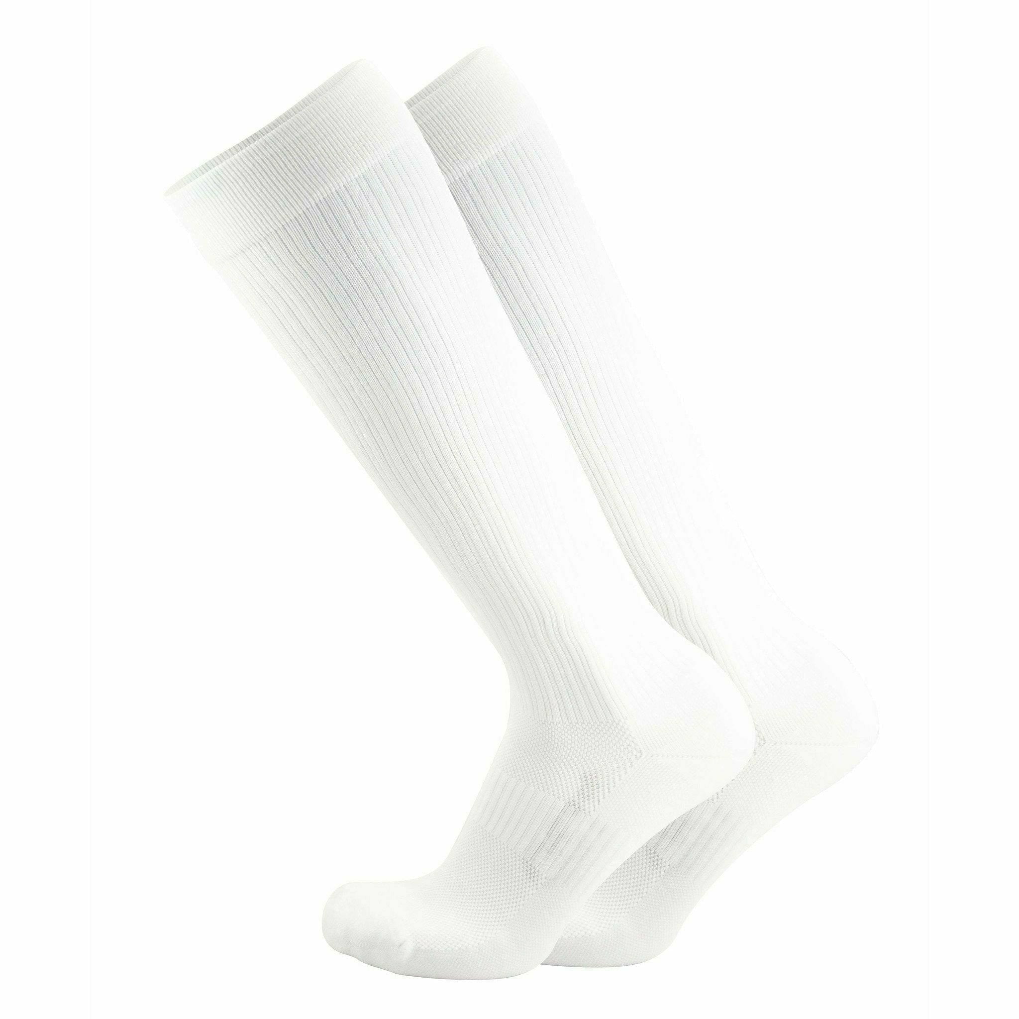 OS1st Travel Compression Over-the-Calf Socks  -  Small / White