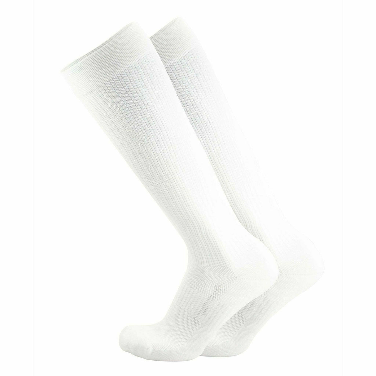 OS1st Travel Compression Over-the-Calf Socks - Small / White