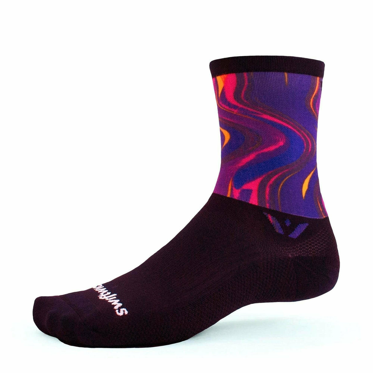 Swiftwick Vision Six Impression Crew Socks  -  Small / Detour