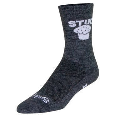 SockGuy Stud Muffin Turbo Wool Crew Socks  -