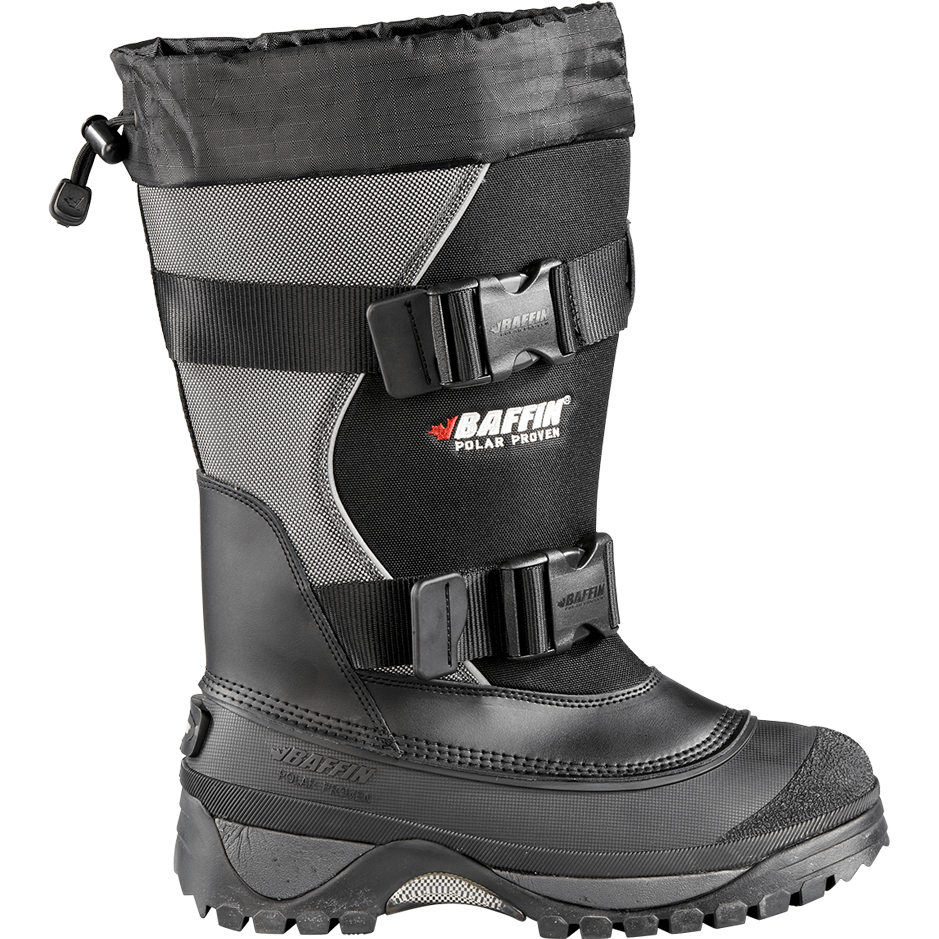 Baffin Mens Wolf Winter Boots  -  7 / Black/Pewter
