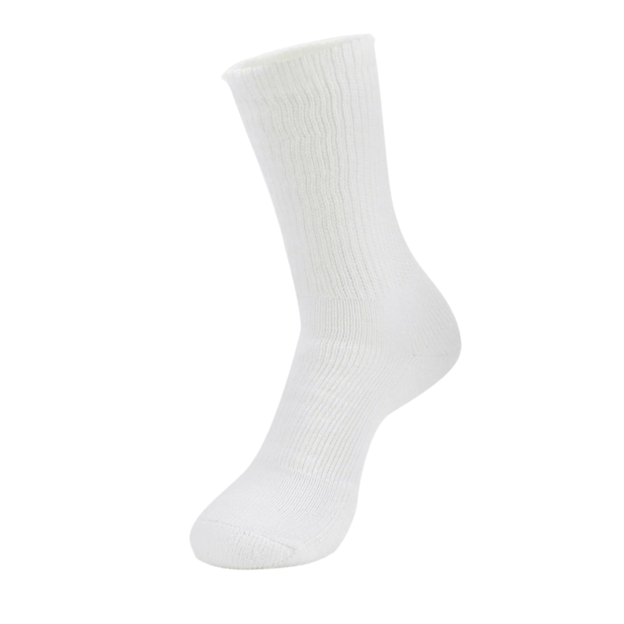 Thorlo Walking Moderate Cushion Crew Socks  -  Small / White
