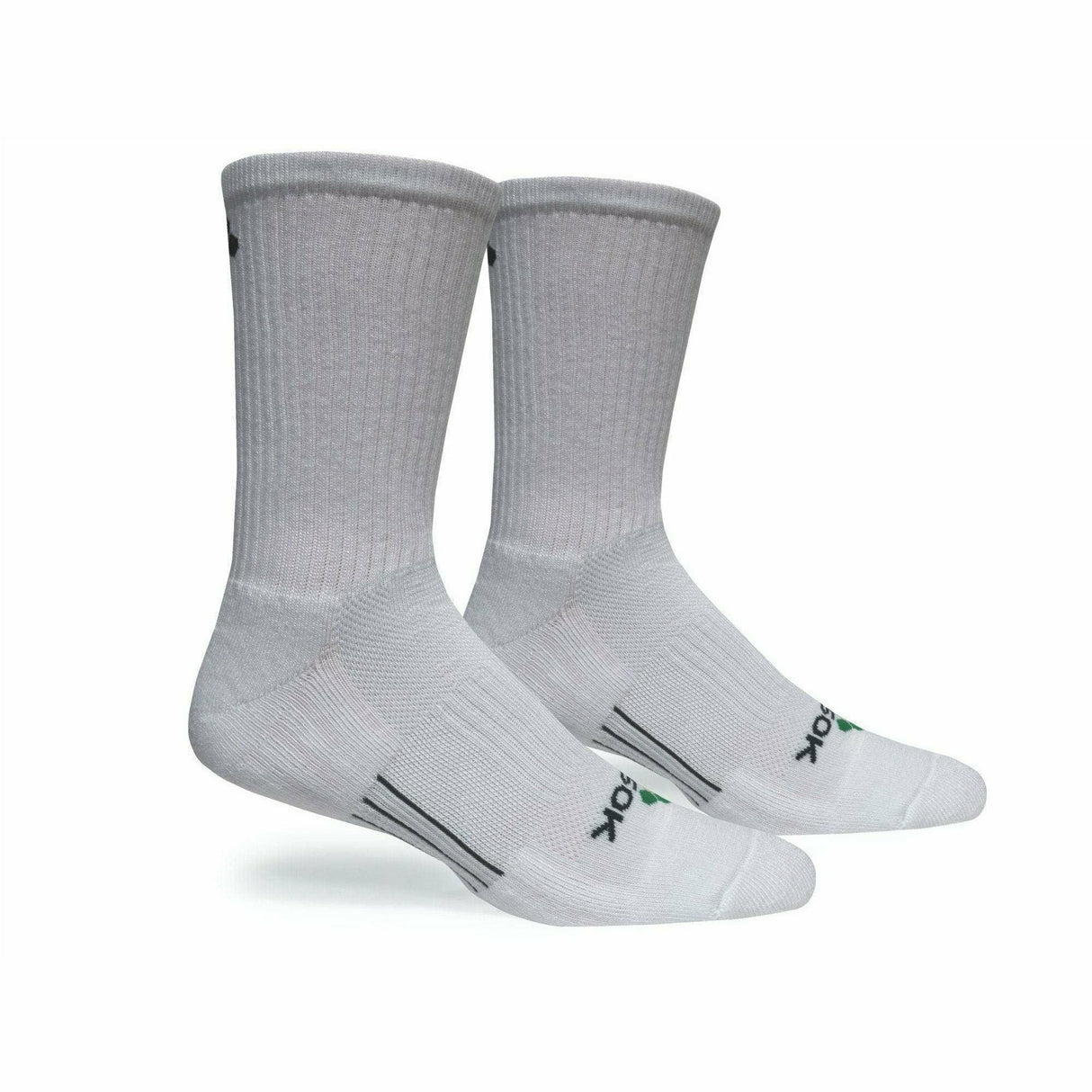 Fitsok CF2 Shadow Yarn Crew Socks 2-Pack  -  Medium / White