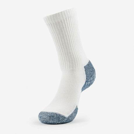 Thorlo Maximum Cushion Crew Running Socks  -  Small / White/Navy / Single Pair