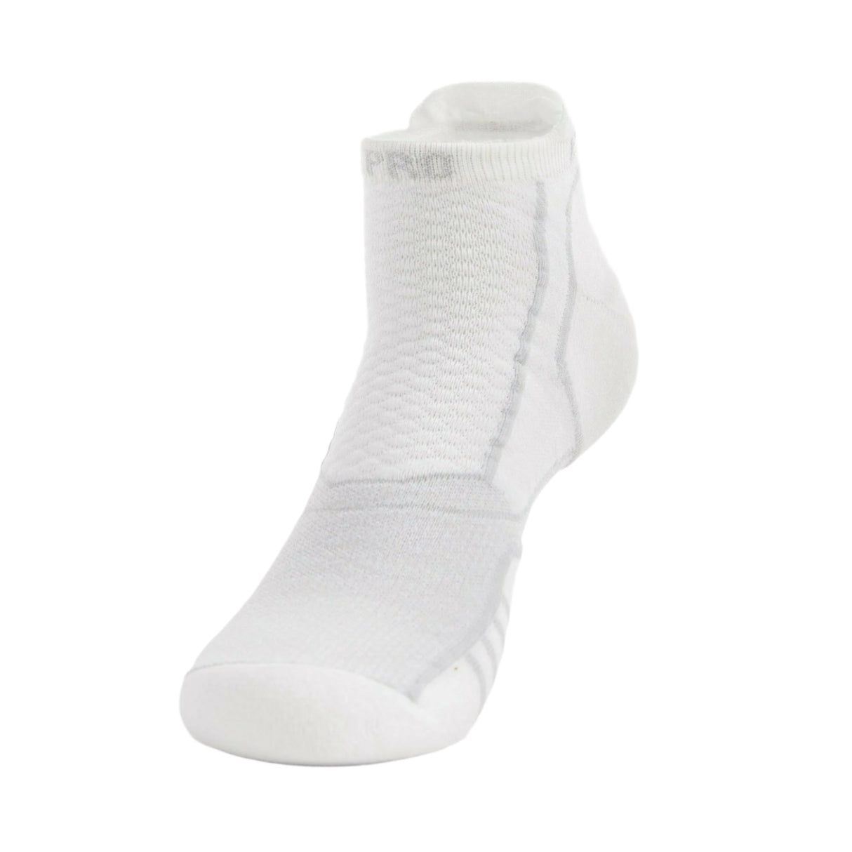 Thorlo Experia PROLITE Ultra-Light Cushion No Show Tab with Rocket Grip Socks - Small / White