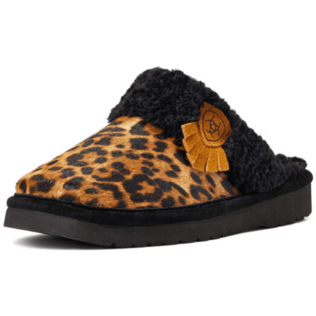 Ariat Womens Jackie Square Toe Exotic Slippers  -  6 / Cheetah
