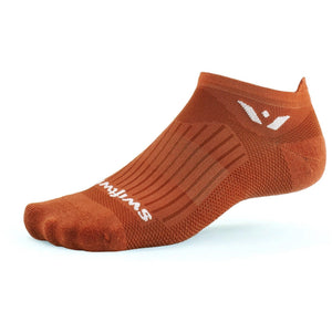 Swiftwick Aspire Zero Tab Socks  -  Small / Terracotta