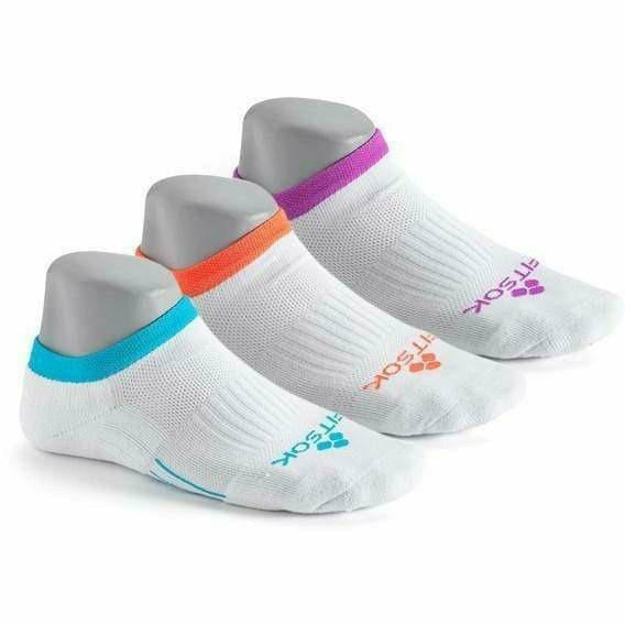 Fitsok CF2 Shadow Yarn No-Show Socks 3-Pack  -  Small / Jewel Pop 2