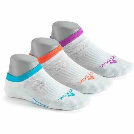 Fitsok CF2 Shadow Yarn No-Show Socks 3-Pack  -  Small / Jewel Pop 2