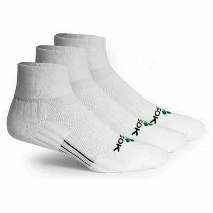 Fitsok CF2 Shadow Yarn Quarter Socks 3-Pack  -  Small / White