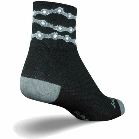 SockGuy Chains Classic 3 Inch Crew Socks  -  Small/Medium