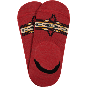 Pendleton Chief Star Moc Socks  -  Medium / Red