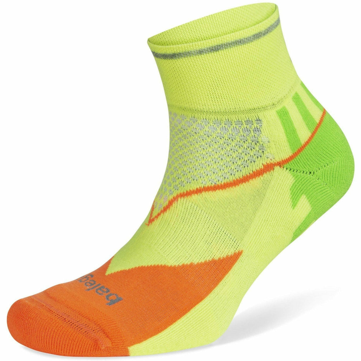 Balega Enduro Reflective Quarter Socks - Clearance  -  Medium / Multi Neon
