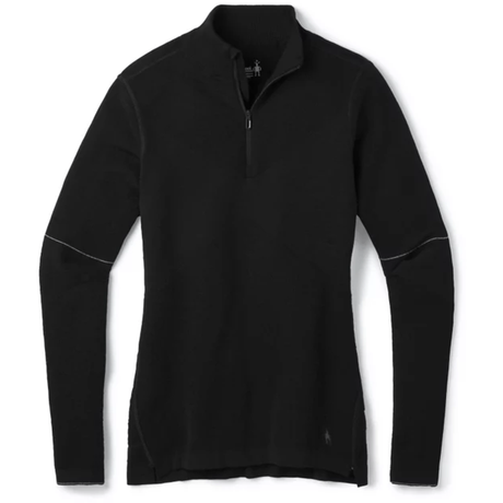 Smartwool Womens Intraknit Merino 250 Thermal 1/4 Zip - Clearance  -  Medium / Black