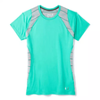 Smartwool Womens Merino 150 Base Layer Colorblock Short-Sleeve- Clearance  -  X-Small / Oasis