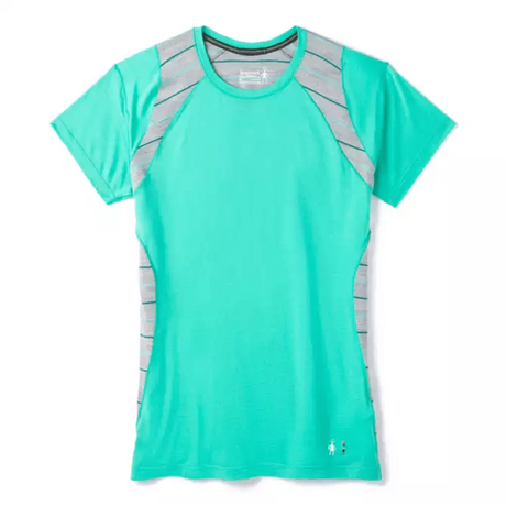 Smartwool Womens Merino 150 Base Layer Colorblock Short-Sleeve- Clearance  -  X-Small / Oasis