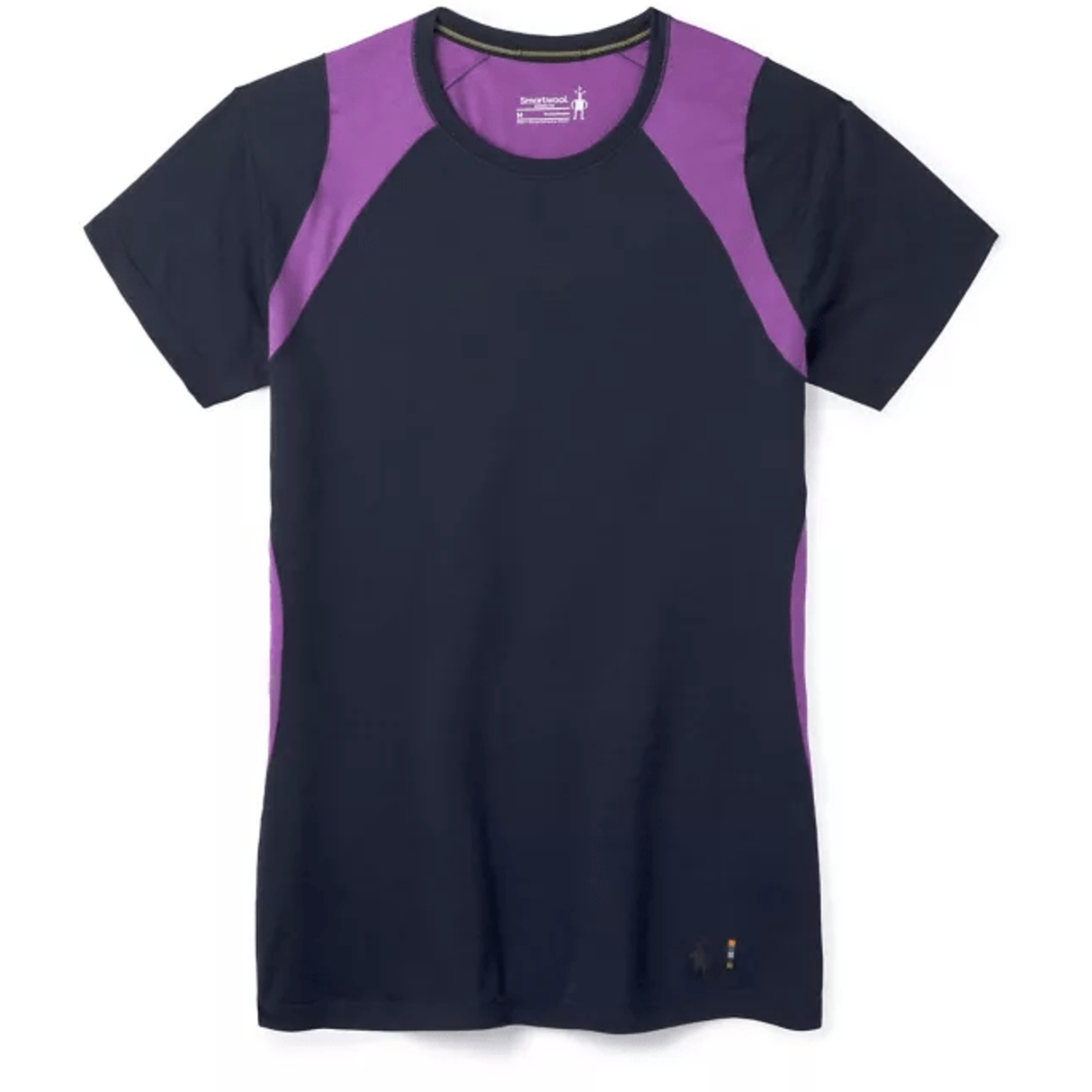 Smartwool Womens Merino 150 Base Layer Colorblock Short-Sleeve- Clearance  -  X-Small / Deep Navy