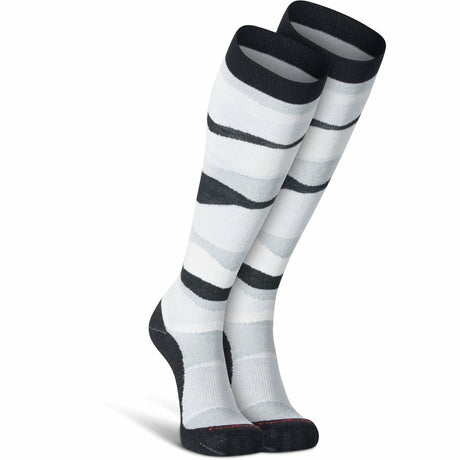 Fox River Mens Drift Lightweight Over-the-Calf Ski Socks  -  Medium / Black/Natural