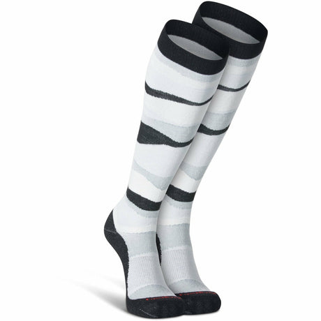 Fox River Mens Drift Ultra-Lightweight Over-the-Calf Ski Socks  -  Medium / Black/Natural