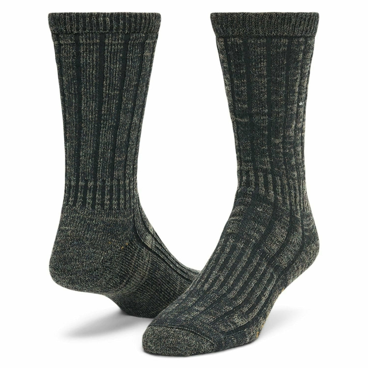 Wigwam Merino Silk Hiker Heavyweight Crew Socks  -  Medium / Olive Green Heather