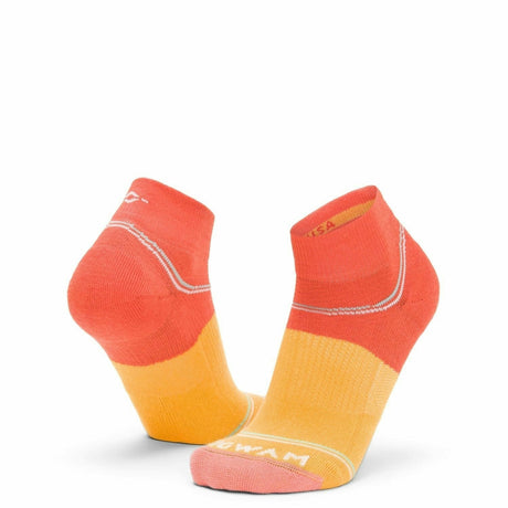 Wigwam Surpass Lightweight Quarter Socks  -  Small / Red/Orange