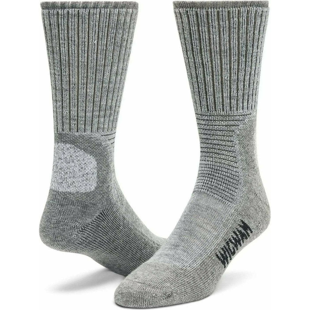 Wigwam Hiking Outdoor Midweight Crew Socks  -  Medium / Light Gray Heather