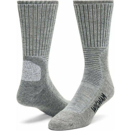 Wigwam Hiking Outdoor Midweight Crew Socks  -  Medium / Light Gray Heather