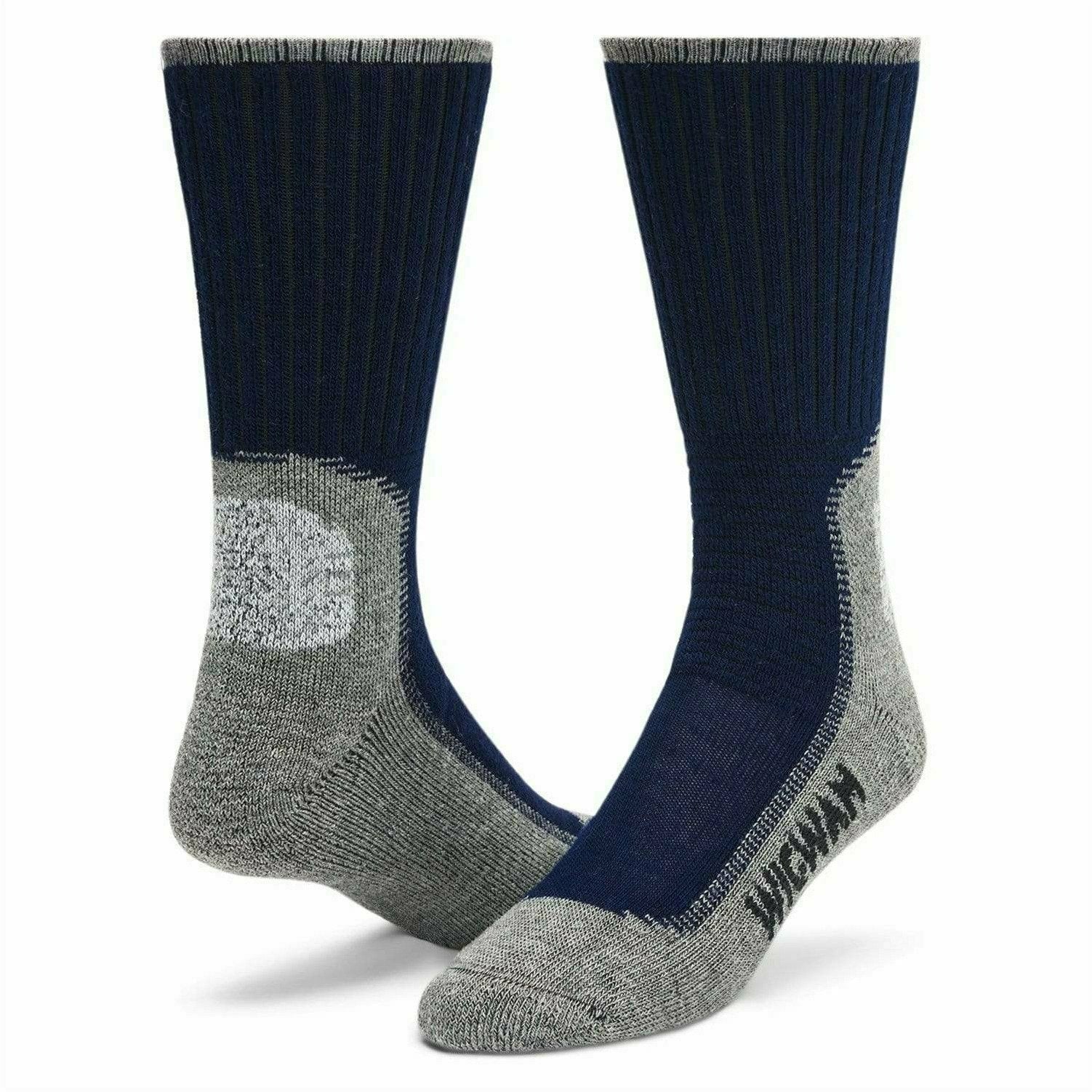 Wigwam Hiking Outdoor Midweight Crew Socks  -  Medium / Navy/Pewter