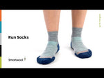 Smartwool Womens Run Zero Cushion Ombre Print Low Ankle Socks