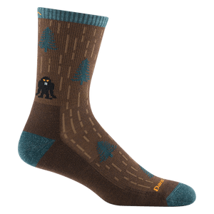 Darn Tough Mens Yarn Goblin Micro Crew Lightweight Hiking Socks  -  Large / Earth
