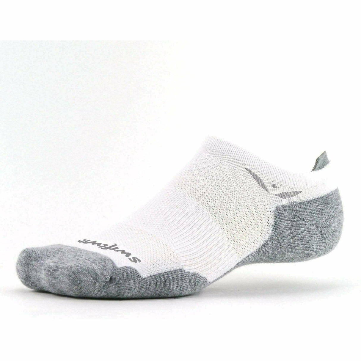 Swiftwick Maxus Zero No Show Tab Socks  -  Small / White