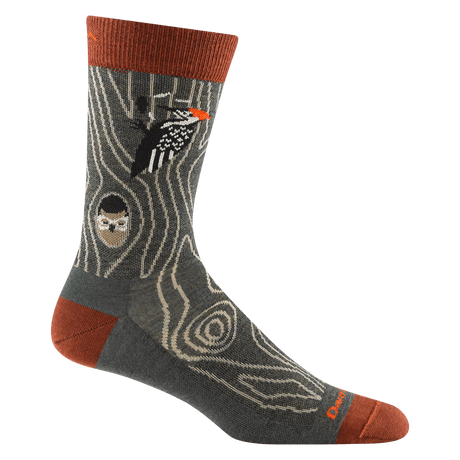 Darn Tough Mens Woody Crew Lightweight Lifestyle Socks  -  Large / Forest