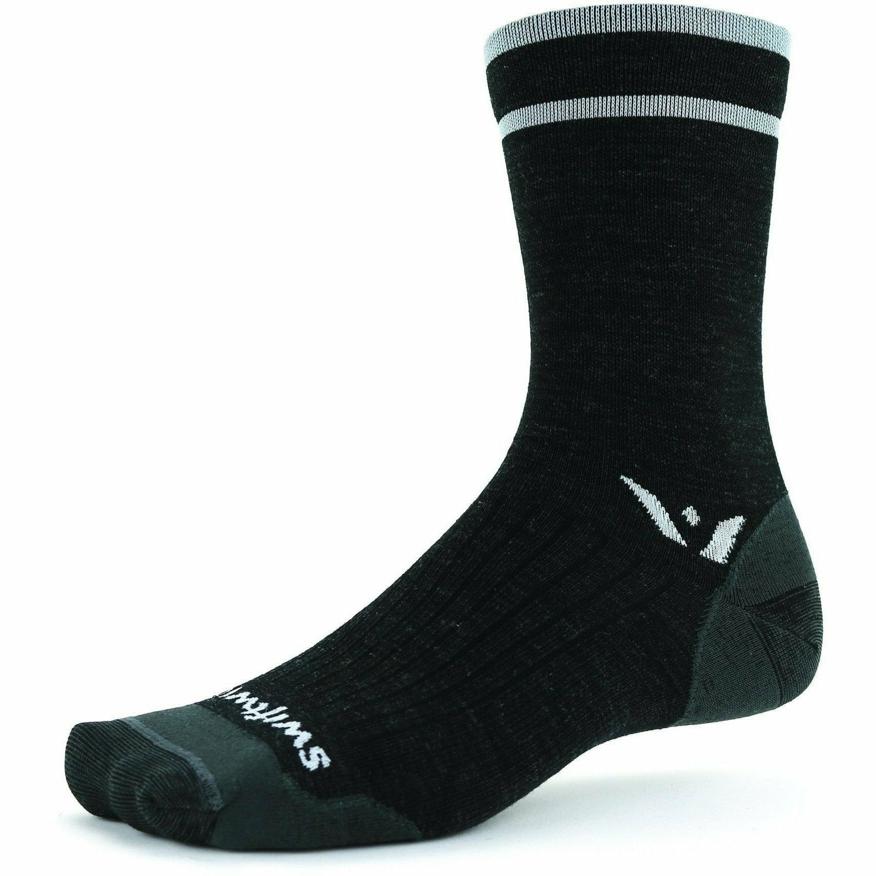 Swiftwick Pursuit Seven Ultra Light Socks  -  Small / Coal Gray