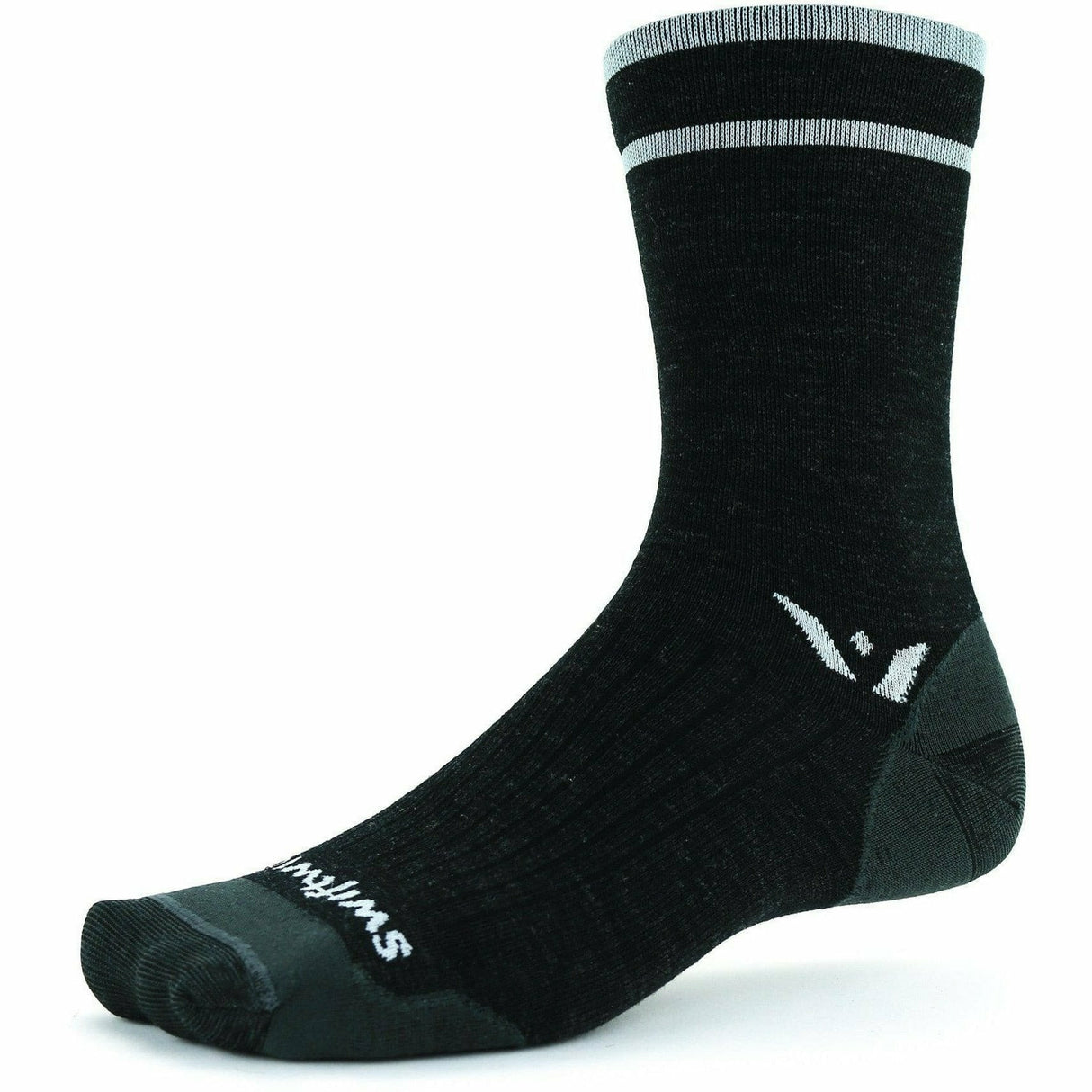 Swiftwick Pursuit Seven Ultra Light Socks  -  Small / Coal Gray