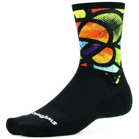 Swiftwick Vision Six Impression Crew Socks  -  Small/Medium / Rebellion