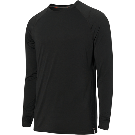 SAXX Mens Roast Master Mid-Weight Base Layer Long-Sleeve  -  Small / Black