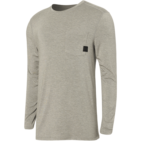 SAXX Mens Sleepwalker LS Pocket Tee Long-Sleeve  -  Medium / Dark Gray Heather