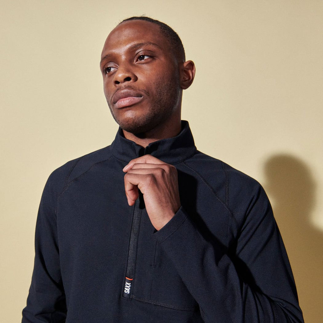 SAXX Mens Roast Master Mid-Weight Base Layer 1/2 Zip  -