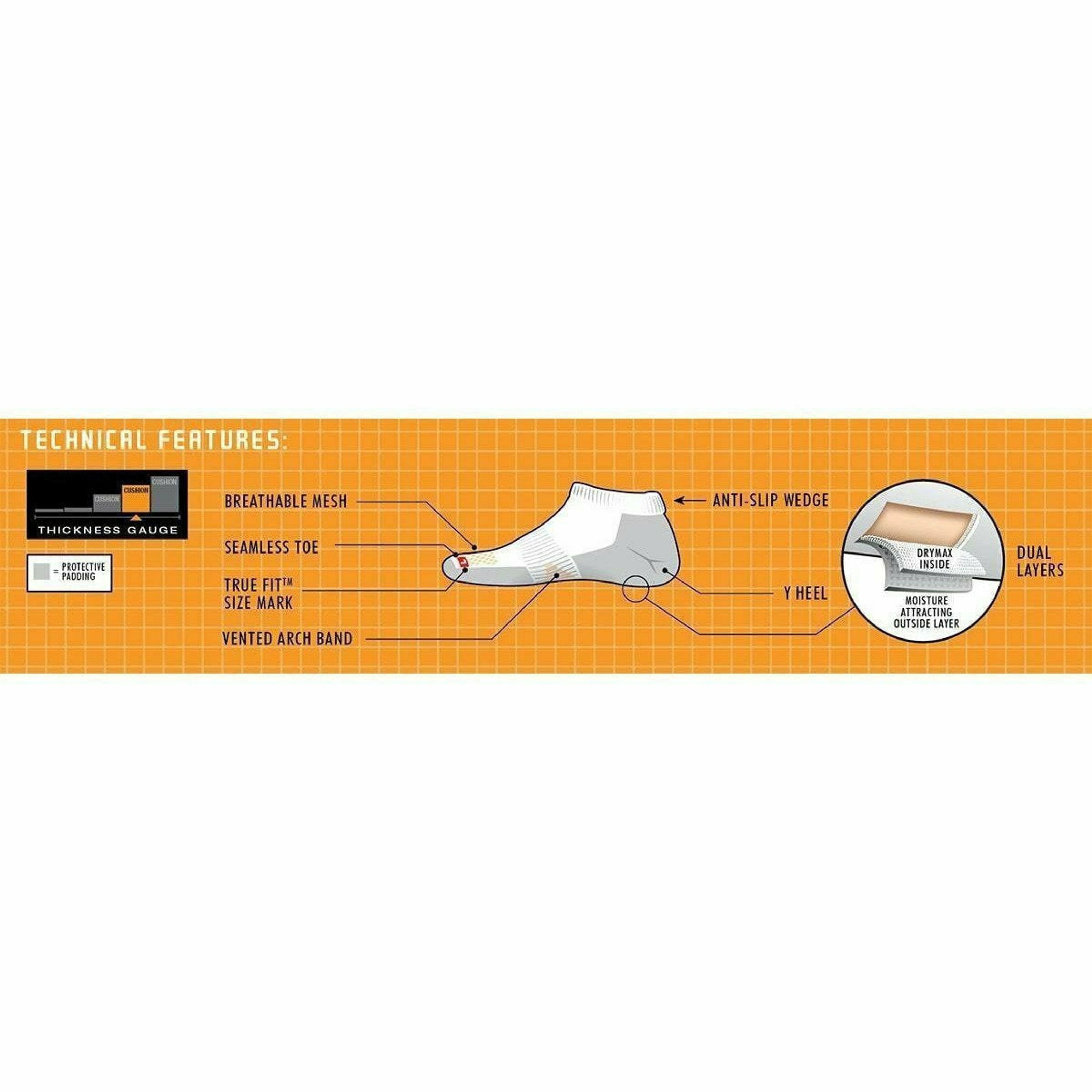 Drymax Running No Show Tab Socks  -