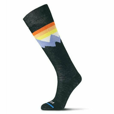 FITS Mountain Top Medium Ski OTC Socks  -  Small / Black