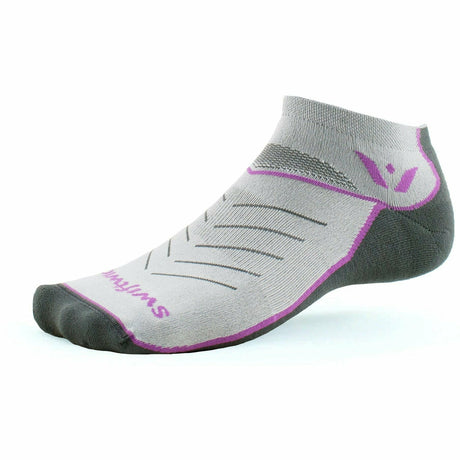 Swiftwick Vibe Zero No Show Socks  -  Small / Purple