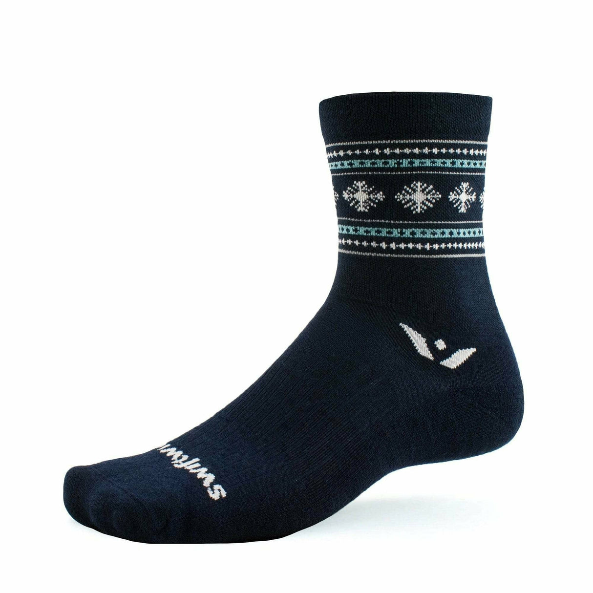 Swiftwick Vision Five Winter Limited Edition Crew Socks - Small / Navy