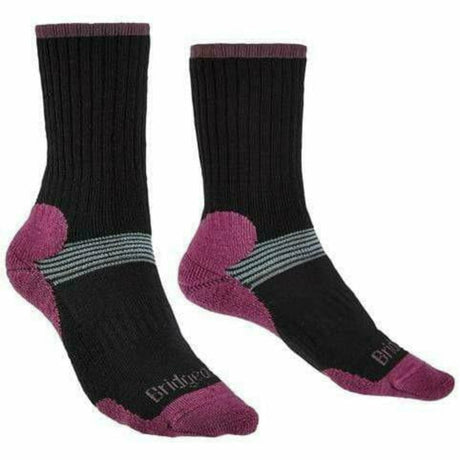 Bridgedale Womens Cross Country Merino Crew Ski Socks  -  Small / Black