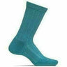 Feetures Womens Everyday Texture Max Cushion Crew Socks  -  Large / Turquoise